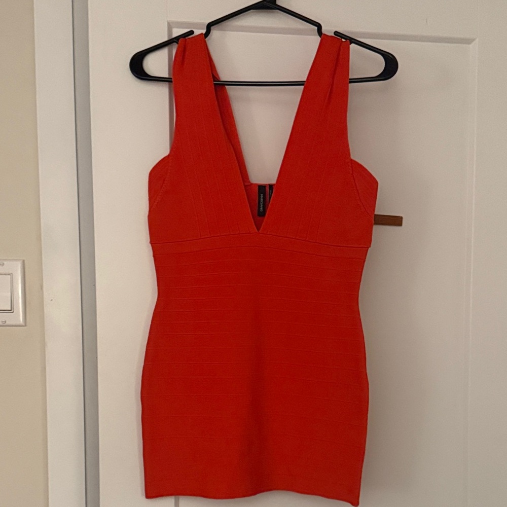 Marciano Vibrant Red Backless Dress